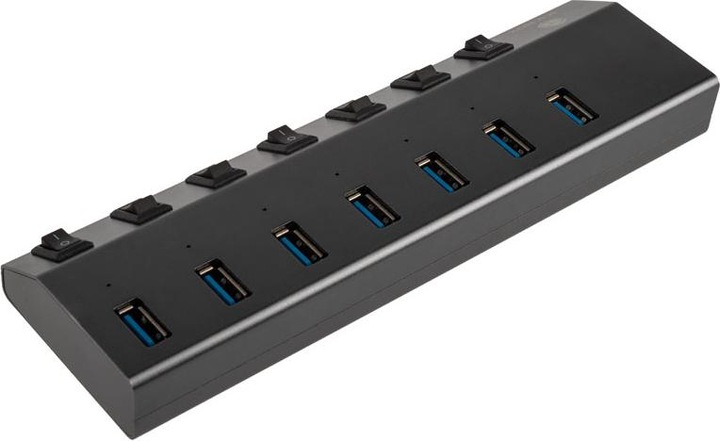 Produktbild RaidSonic IB-HUB1701-C3 (USB-C, 7 Ports)