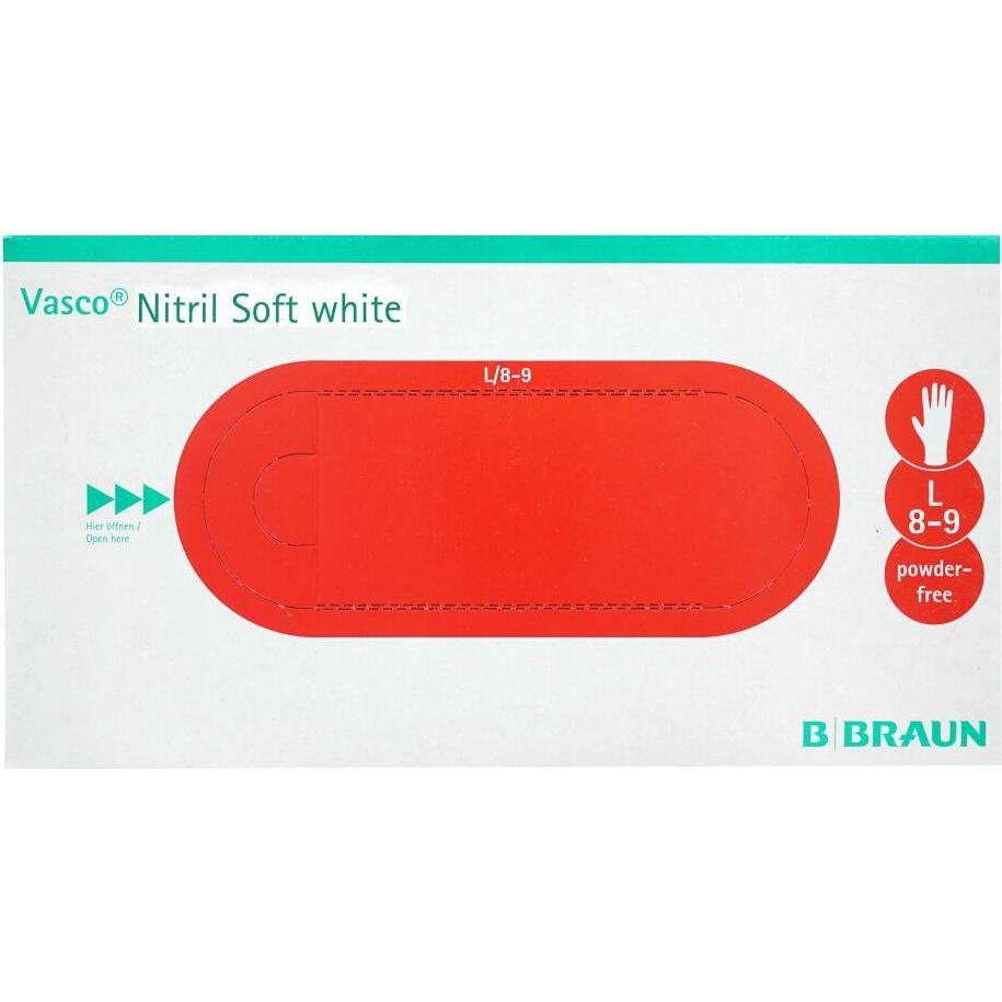 Thumbnail - 3A, Schutzhandschuhe, Vasco Nitril soft, 200 Stück, Grösse L, weiss (L)