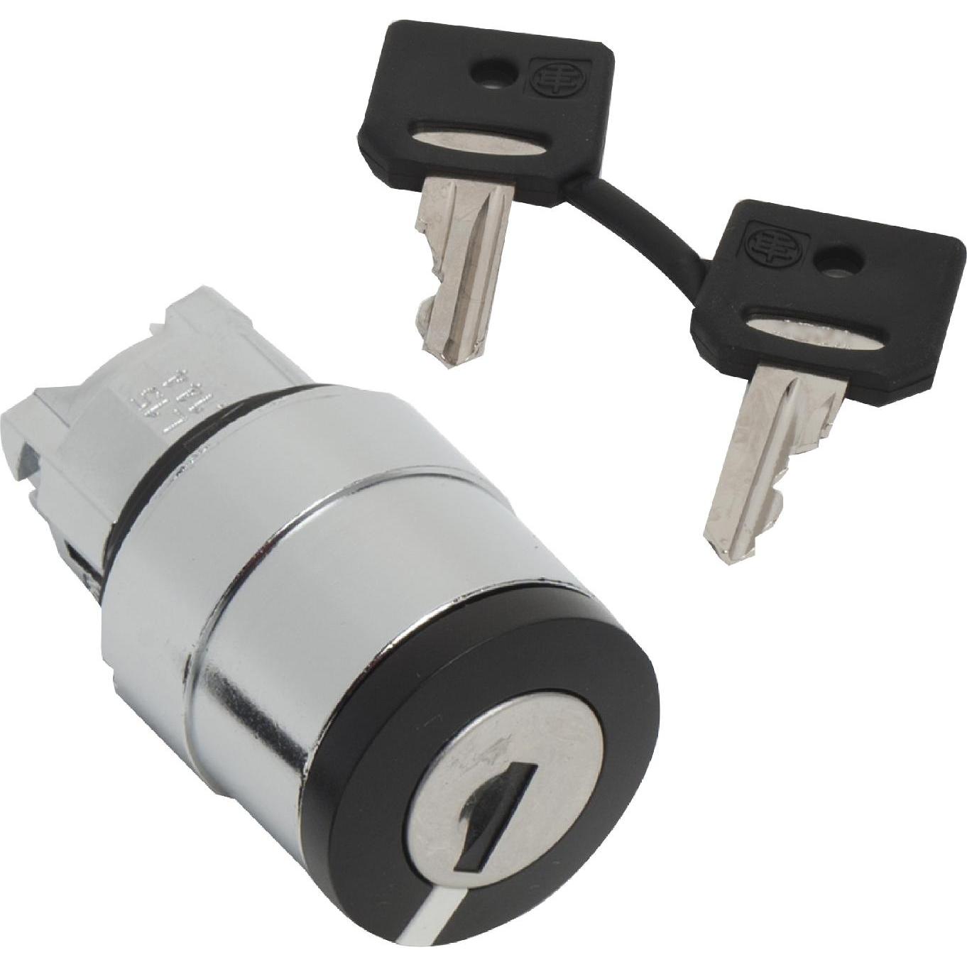 Schneider Electric Frontelem. f. Schlüsselschalter Ř22 3 ZB4BG014, Taster + Schalter, Schwarz