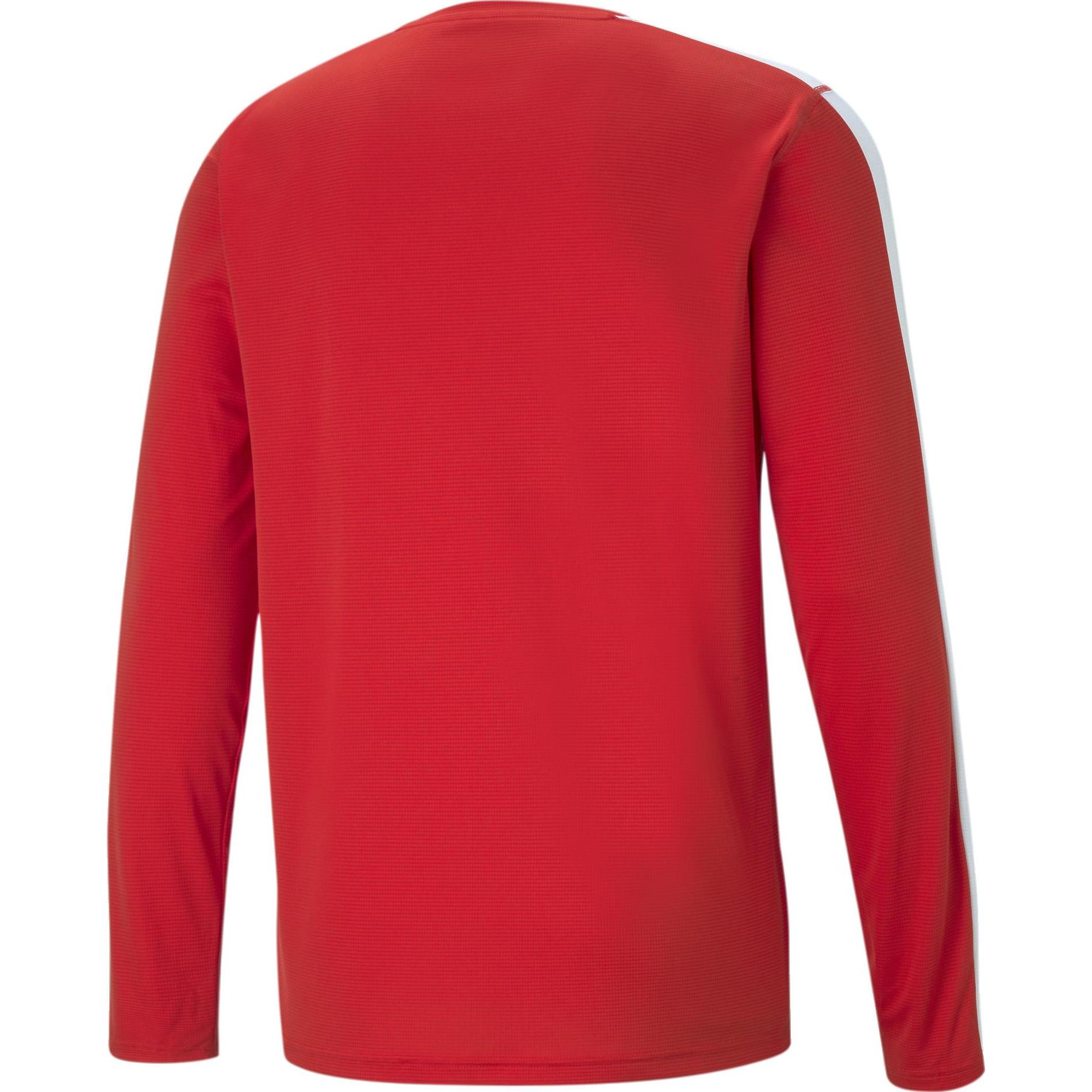 Thumbnail - Puma, Herren, Sportshirt, Cross the Line LS-519590 (S), Rot, S