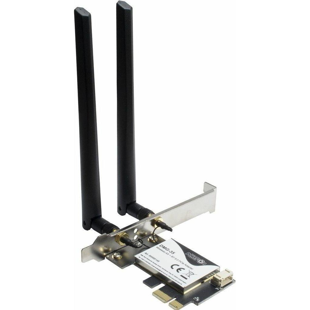 Intertech DMG-35 (Mini PCI Express), Netzwerkkarte, Schwarz, Silber