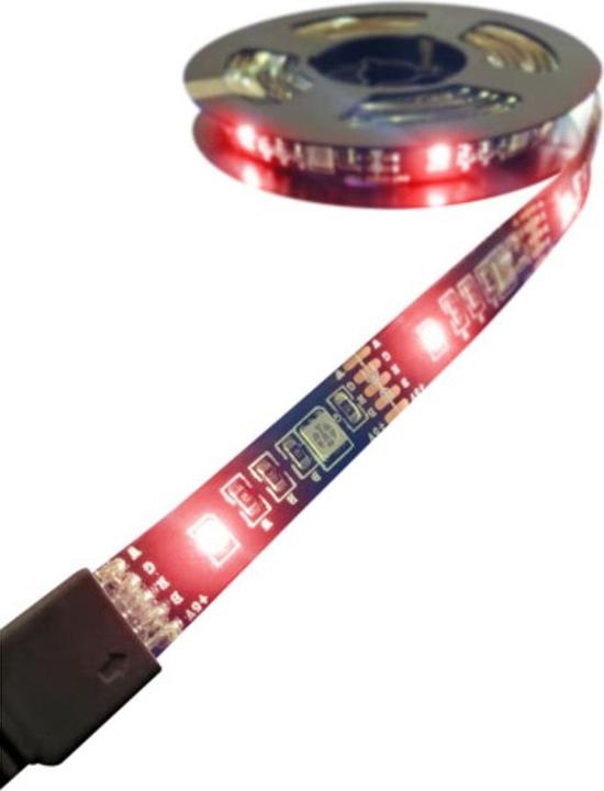 Actual product image Deltaco USB-powered LED loop (RGB, Multicoloured, White, RGBW, 200 cm, Indoor, Outdoor)