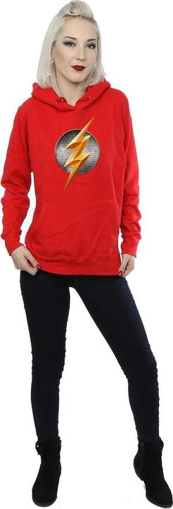 Actual product image Womens/Ladies Justice League Movie Flash Emblem Hoodie (M)