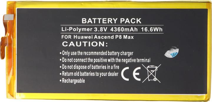 Actual product image AccuCell Akku Huawei Ascend P8 Max