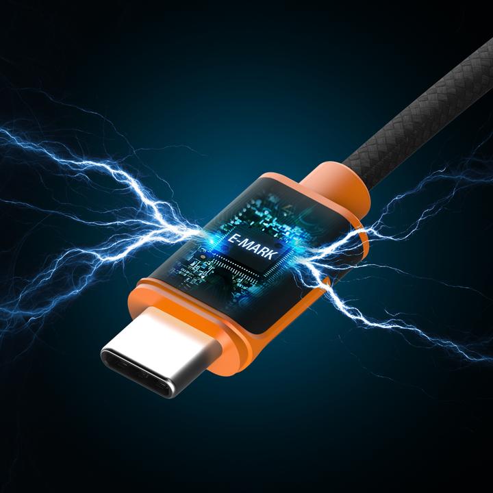 Image du produit j5Create USB-C 100W SYNC CHARGE CABLE (1.8 M / 5.9 FT.) NMS NS CABL (1.80 m, USB 2.0, 100 W)