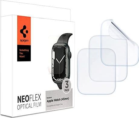 Actual product image Spigen Protective screen film Apple Watch 7.45 mm