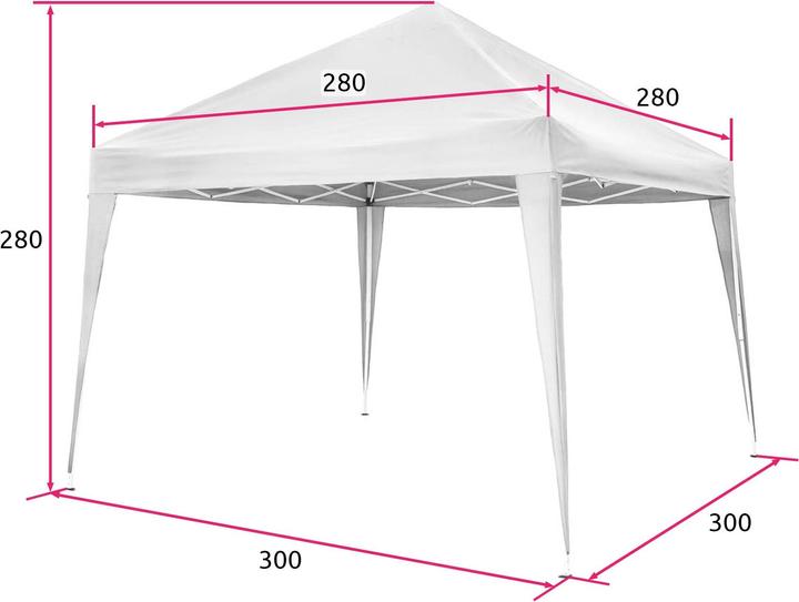 Produktbild tectake Garten Pavillon (300 cm, 300 cm)