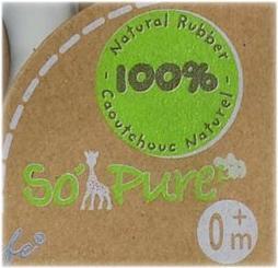 Productafbeelding Sophie de Giraf Zo' PURE bijtrubber in mooi geschenkdoosje met strik