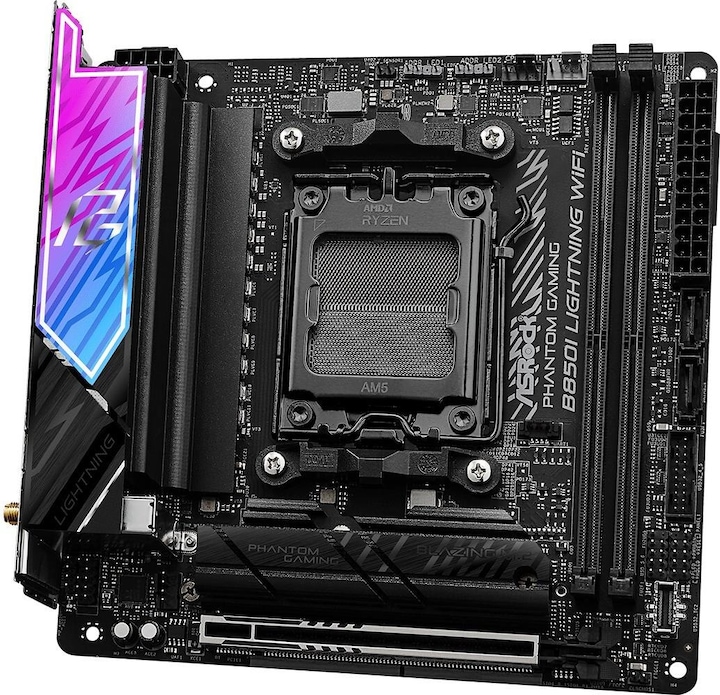 Produktbild AsRock Phantom Gaming B850I Lightning WiFi (AM5, AMD B850, Mini-ITX)