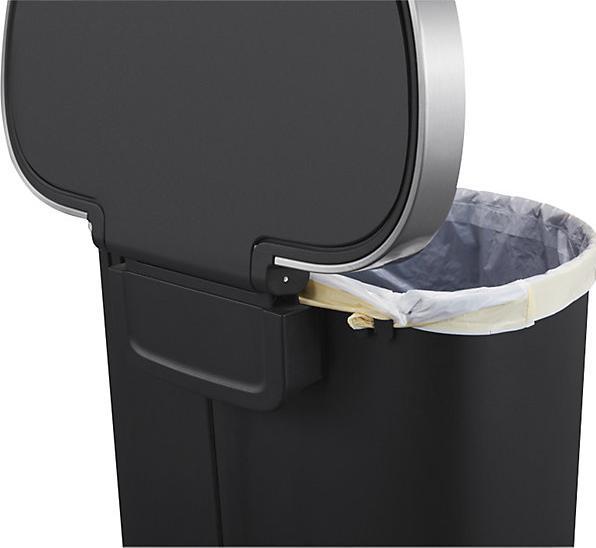 Image du produit EKO Poubelle à pédale Hana mi-ronde, capacité 55 l, l x h x p 365 x 670 x 480 mm (55 l)
