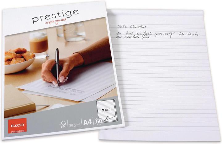 Produktbild Elco Schreibblock Prestige (A4, Liniert, Weicher Einband)