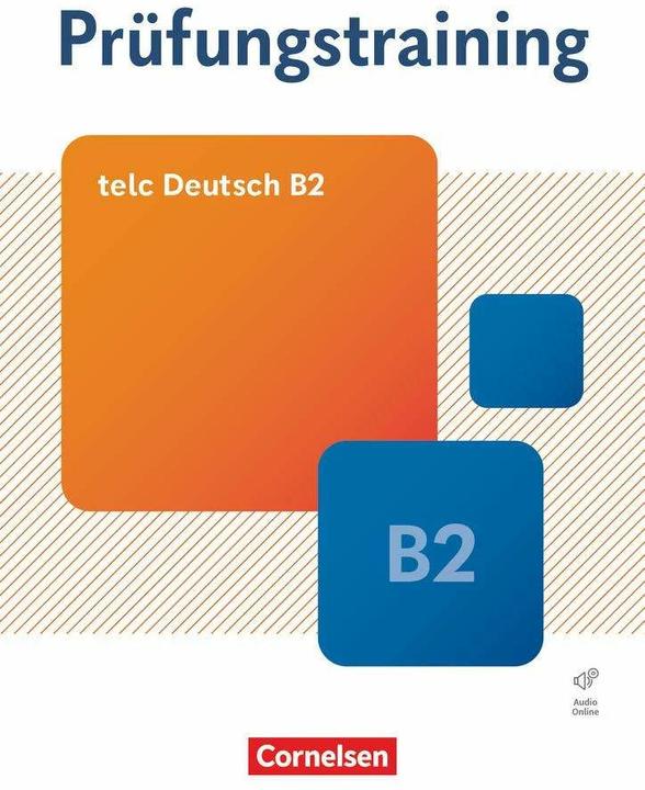 Produktbild Prüfungstraining DaF, B2, telc Deutsch B2, Übungsbuch mit Lösungsbeileger und Audio-D (Deutsch, Dieter, Maenner, 2024)