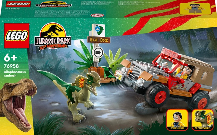 Productafbeelding LEGO 76958 Hinderlaag van de Dilophosaurus (76958, LEGO Jurassic World)