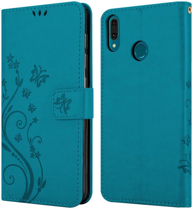Actual product image Cadorabo Flower Book Cover (Huawei Y9 (2019))