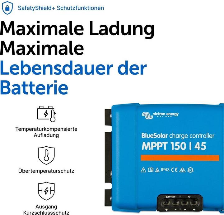 Actual product image Victron Energy BlueSolar MPPT 150/45