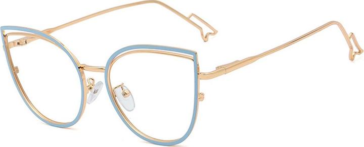 Actual product image Techsuit - Anti-Blue Light Glasses Reflex Metal (F95597-C3) - Butterfly - Blue