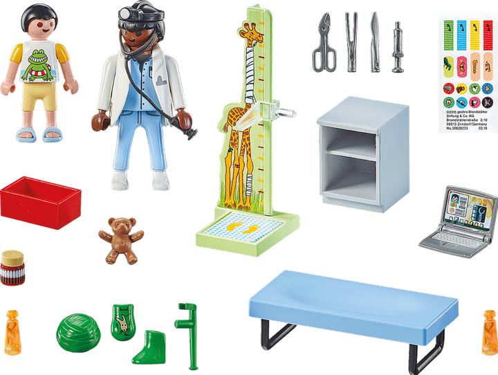 Produktbild Playmobil Kinderarzt mit Teddybär (71619, Playmobil Action Heroes)