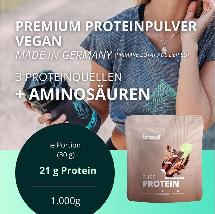 Produktbild Brandl Pure Protein Vegan (Schokolade, 1 x, 1000 g)