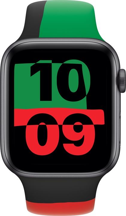 Produktbild Apple Unity Sport Band Regular (44 mm, Fluoroelastomer, Apple Watch Series 4, Apple Watch Series 6, Apple Watch SE, Apple Watch Series 5)