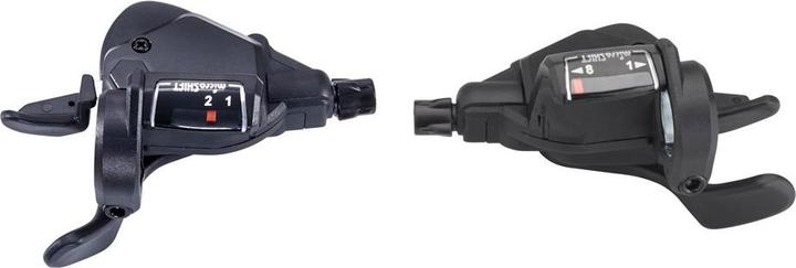 Produktbild Micro Shift Microshift Mezzo Makets, Para, 8. -Row (2x8), kompatibel mit Shimano, Daumenhahn, optisches Zahnradv