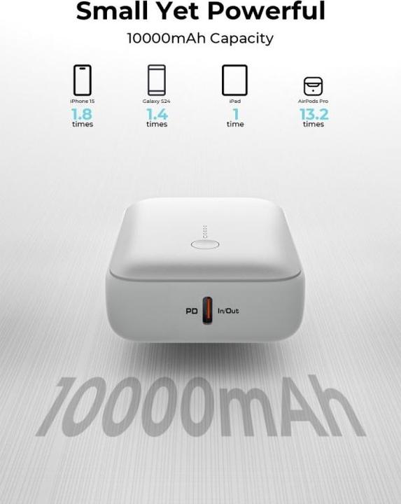 Productafbeelding Aukey Spark Mini (10000 mAh, 20 W, 37 Wh)