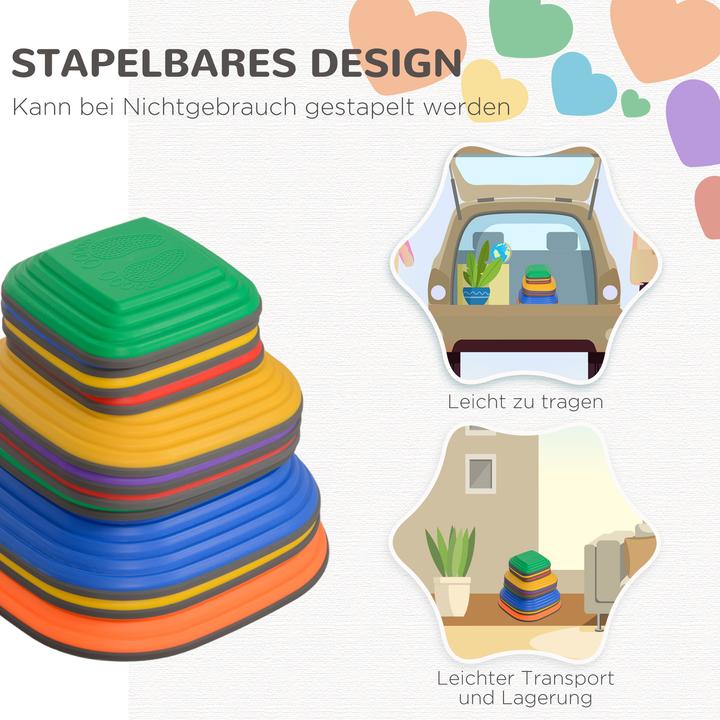 Produktbild Aiyaplay Flusssteine Kunststoff Mehrfarbig