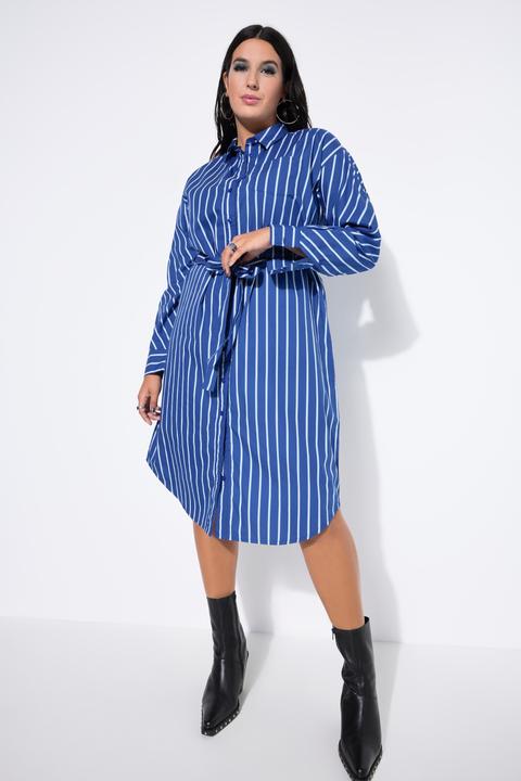 Immagine prodotto Studio Untold Abito midi chemisier a righe dal taglio oversize (54)