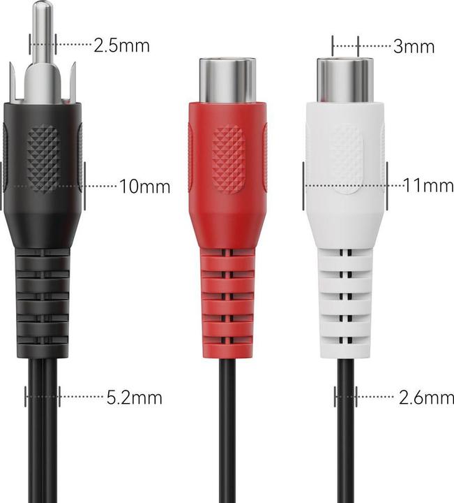 Actual product image HDgear Audio-Adapter Cinch - Cinch (Analog -> Analog)