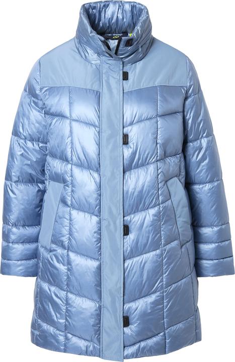 Image du produit Laurasøn Longue veste matelassée à capuche, capuche retroussable et fermeture éclair à double sens (L)