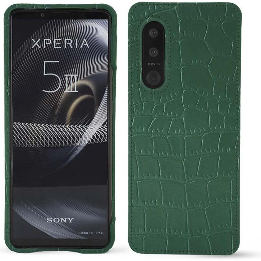 Noreve Lederschutzhülle (Sony Xperia 5 III), Smartphone Hülle, Grün
