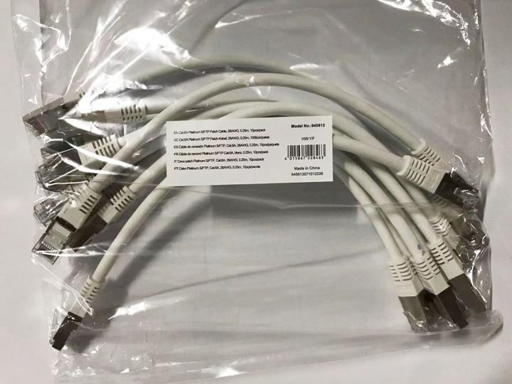 Actual product image equip Patch cable (S/FTP, CAT6a, 0.25 m)