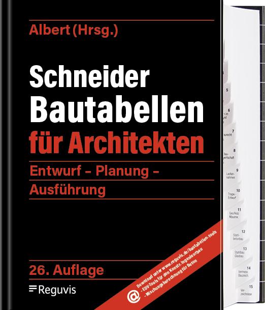 Image du produit Schneider - Bautabellen für Architekten (Allemand, Andrej Albert, 2024)