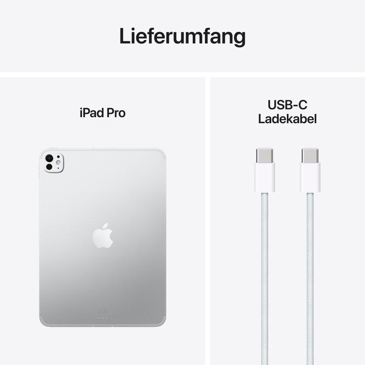 Image du produit Apple iPad Pro 11 2025 (M5) (5G, 11", 1000 Go, Silver)