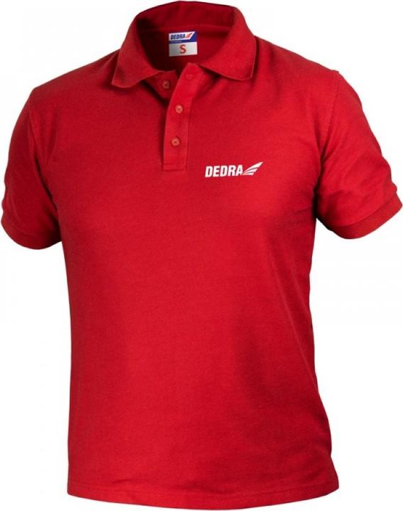 Dedra Rotes Herren-Poloshirt XL (BH5PC-XL) (XL)