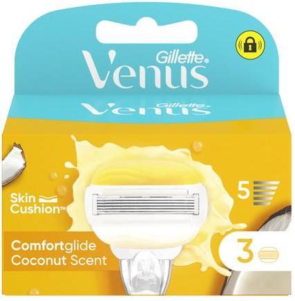 Actual product image Gillette Venus Comfortglide Replacement Blades for Women's Razor Coconut plus Olay 3 Blades (3 x)