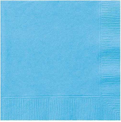 Image du produit Unique Servietten hellblau, 20 Stk. (20 pcs)