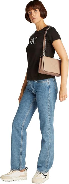 Actual product image Calvin Klein Sculpted Flap Shoulder Bag