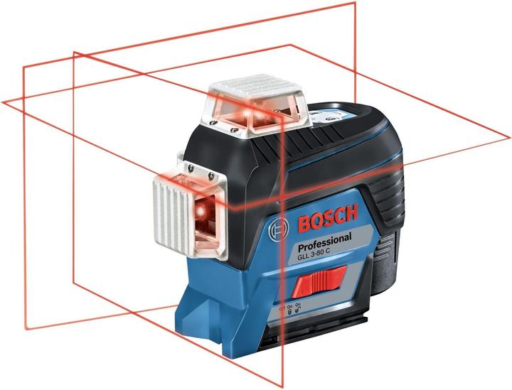 Bosch Professional Linearlaser GLL 3-80 C (4x1,5V AA, Karton)