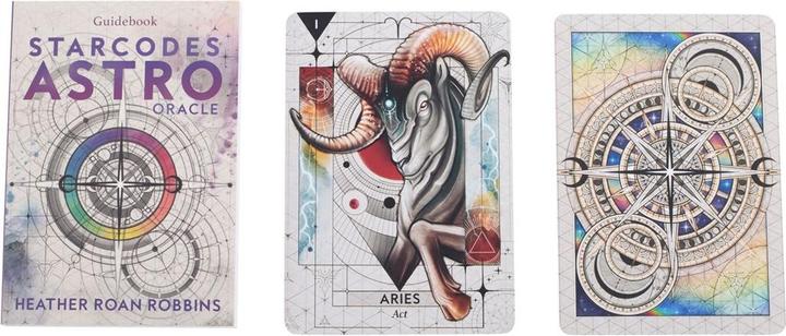 Actual product image Heather Roan Robbins Starcodes Astro Oracle Cards (German)