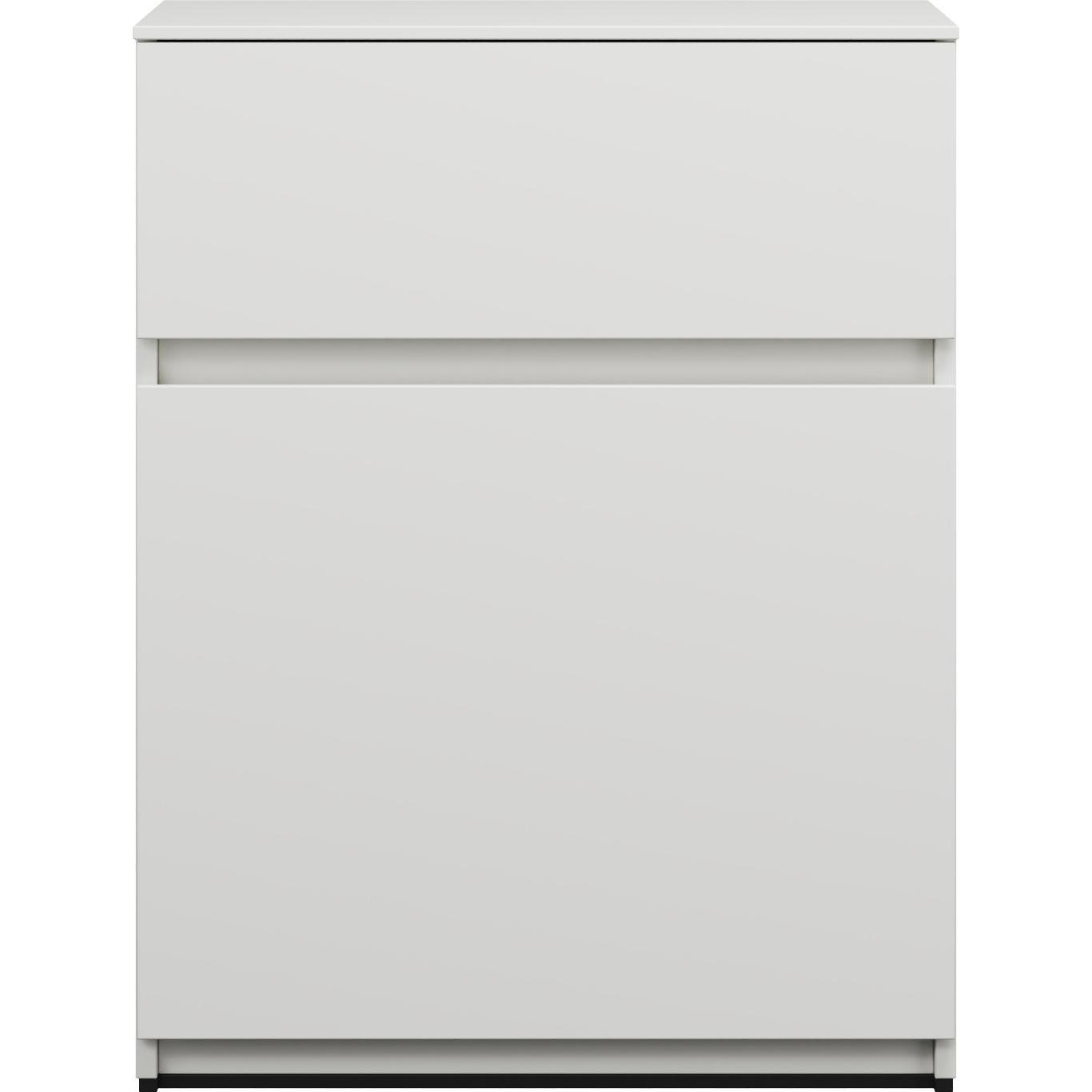 burgbad, Badezimmerschrank, USJG060 Lin20 Unterschrank, 2 Auszüge in der Tiefe 357, 600x357x780mm, USJG060