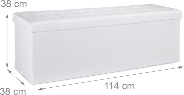 Produktbild Relaxdays Faltbare Sitzbank (38 cm)