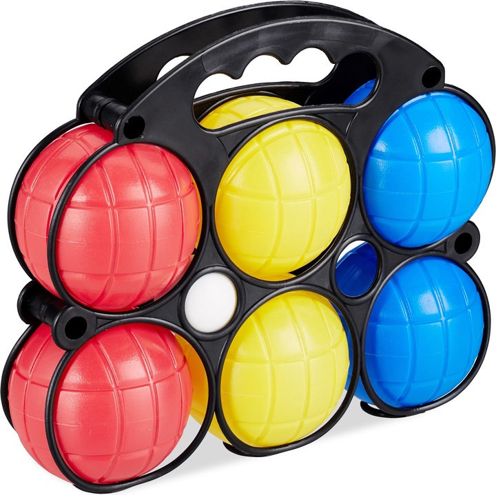 Actual product image Relaxdays Boules Set with 6 Balls (6 x, 70 mm)