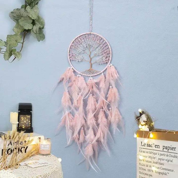 Image du produit Cover-Discount XXL Dream Catcher Arbre de vie rose (60 x 16 cm)
