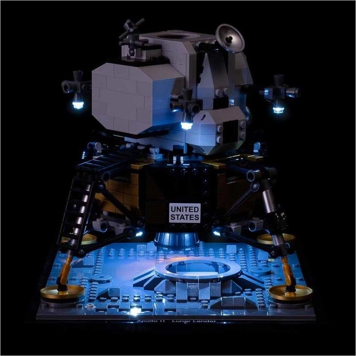 Actual product image Light my bricks LED Light Set 2.0 for LEGO NASA Apollo 11 Lunar Module