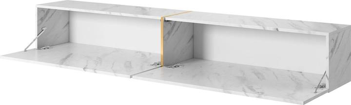 Weisse Marmoroptik, weissem Marmor + goldener Einlage, Weisser Marmor mit Goldeinlage