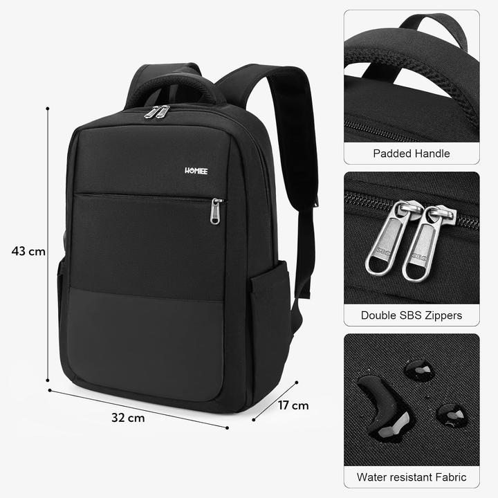 Actual product image Homiee Wasserdichter Laptoprucksack mit Diebstahlschutz