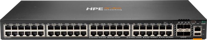 Produktbild HPE Aruba 6300F Switch mit 48 Anschlüssen 1GbE und 4 Anschlüssen SFP56 (52 Ports)