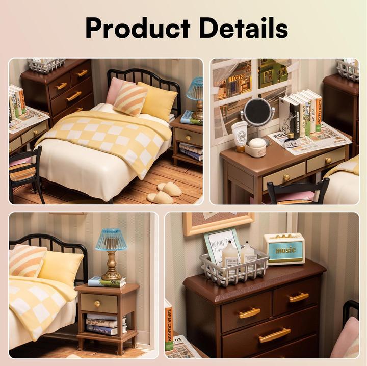 Actual product image Rolife Sweet Dream Bedroom - Diorama