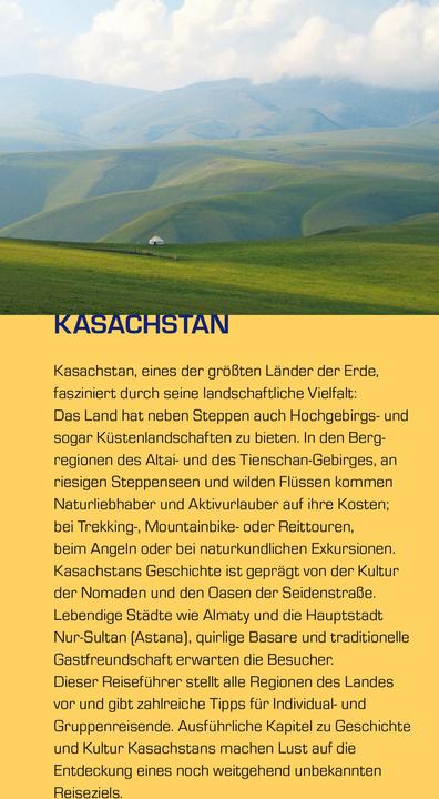 Immagine prodotto Reiseführer Kasachstan (Tedesco, Dagmar Schreiber, 2019)