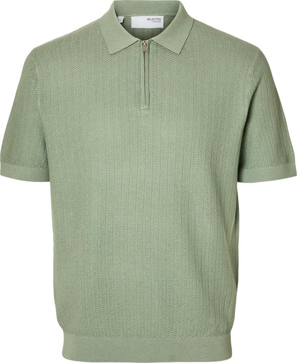 Produktbild Selected Homme Slhcran Ss Knit Structure Half Zip Polo (M)